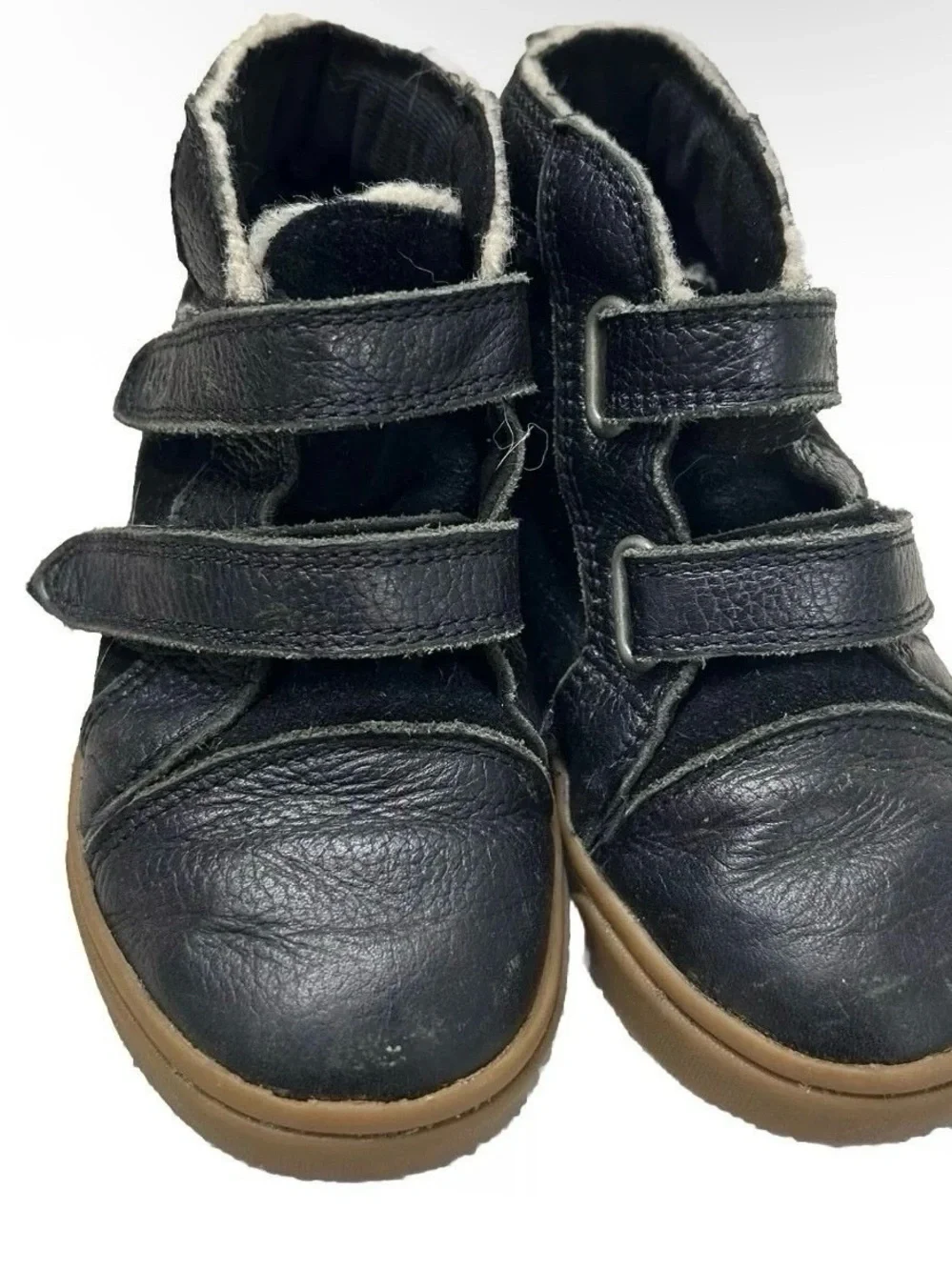 UGG Rennon II Style Boots Toddler Size 9 Leather Black Hightop